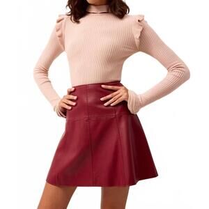 NEW MARIE OLIVER tinley turtleneck top in champagne